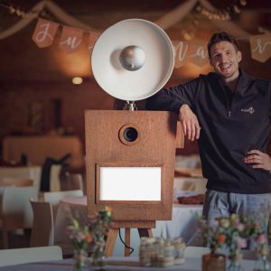 Vintage photobooth [West-Vlaanderen] met A.I. optie